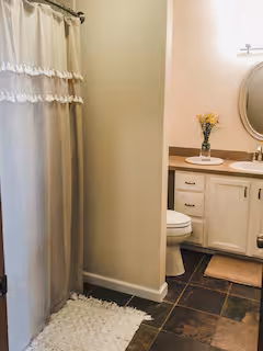 Full bathroom on the first floor